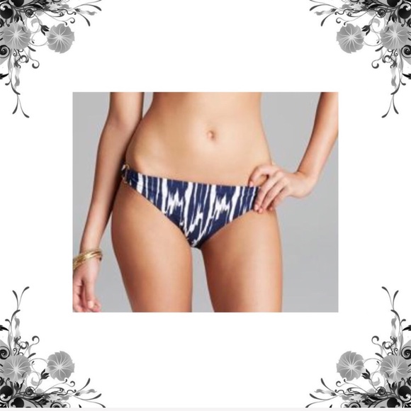 {Shoshanna} East Lake Navy Ikat Bikini Bottom - Picture 7 of 8